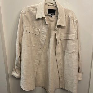 Banana Republic oversized linen shirt jacket MEDIUM